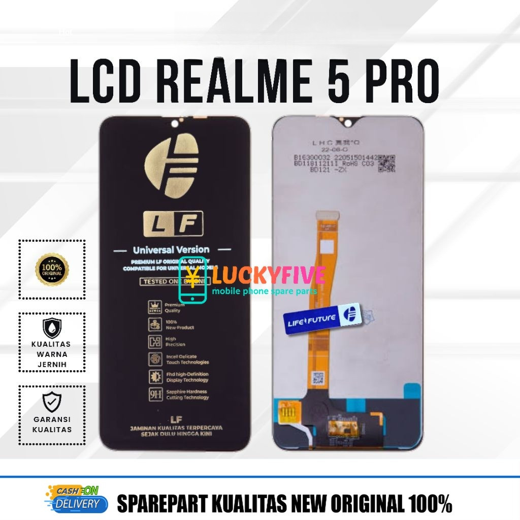 Lcd Realme 5 Pro LF Fullset Touchscreen Life Future Kualitas Terbaik