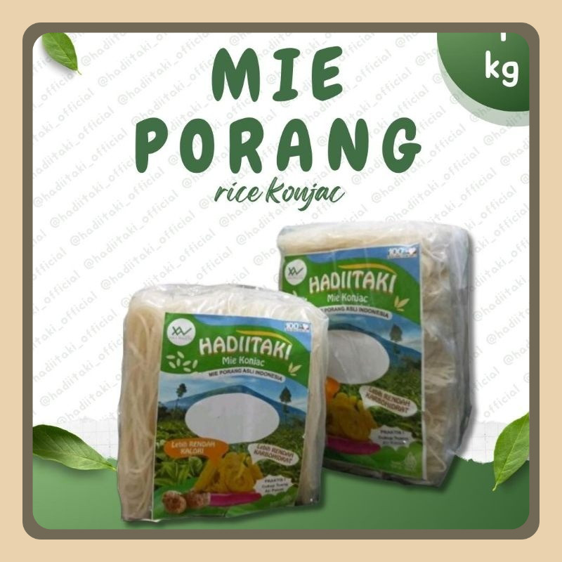 

HADIITAKI Mie Porang 1 Kg - Shirataki/Konjac