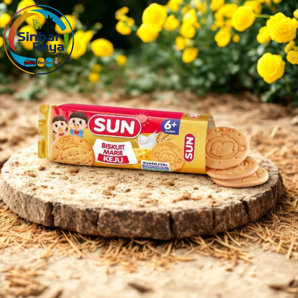 SUN Marie Keju Biskuit Bayi 6 Bulan Makanan Bayi Biskuit Bayi Makanan Cemilan Bayi Snack Mpasi SB