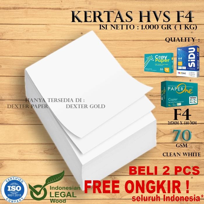 

TERLARIS! Kertas A4 70gr / Kertas HVS A4 70 gsm isi netto 1kg (1000 gram) - A4 70gr