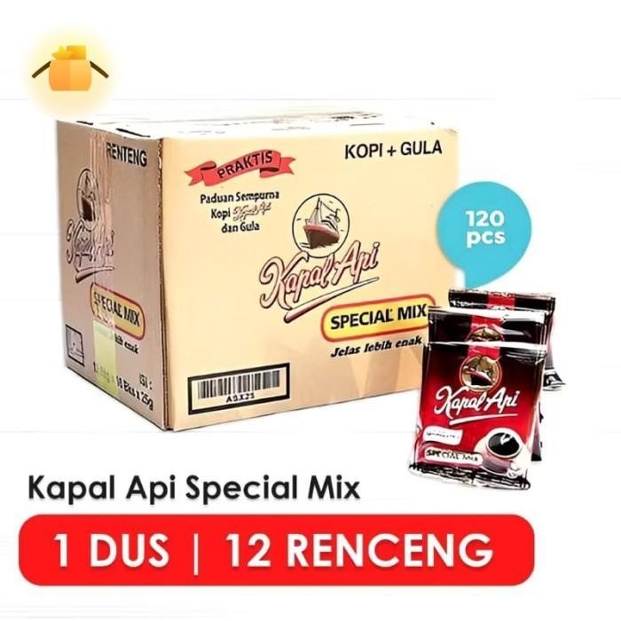 

(OFFICIAL MANTAP) KOPI KAPAL API SPECIAL MIX SACHET - 1 DUS(120 PCS) - 60 sachet