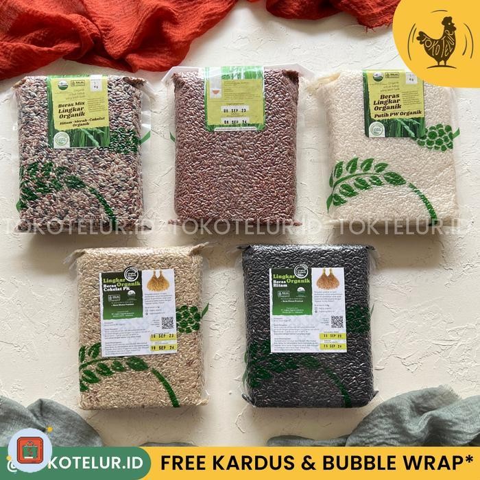 

terlaris LINGKAR ORGANIK - Beras Organik 1KG | Merah-Hitam-Coklat-Mix-Putih - Lingkar M.SOSOH