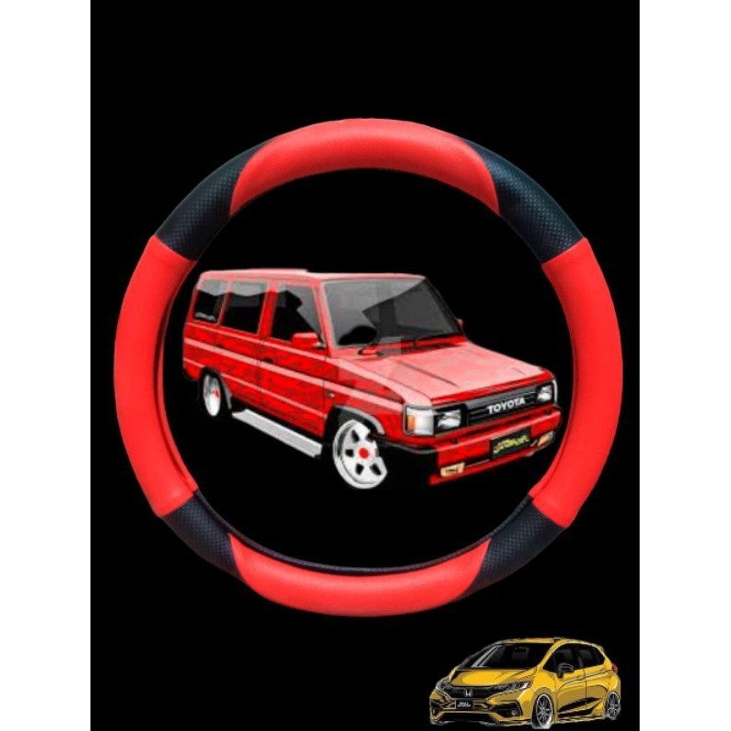 [PREMIUM ORIGINAL] cover sarung stir bungkus stir pelindung stir variasi Mobil Minibus kijang grand 