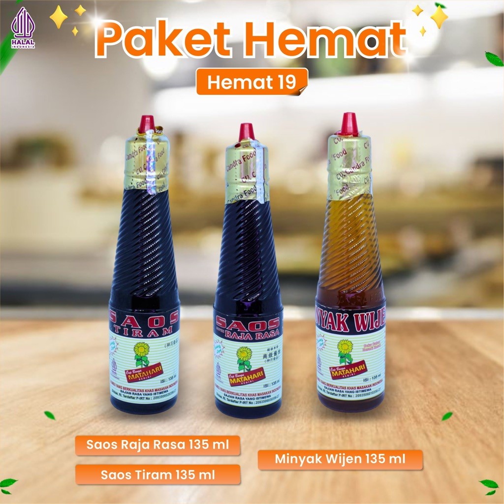 

SAOS BUMBU - SAUCE MAKANAN - KECAP - SEASONING - HEMAT 19