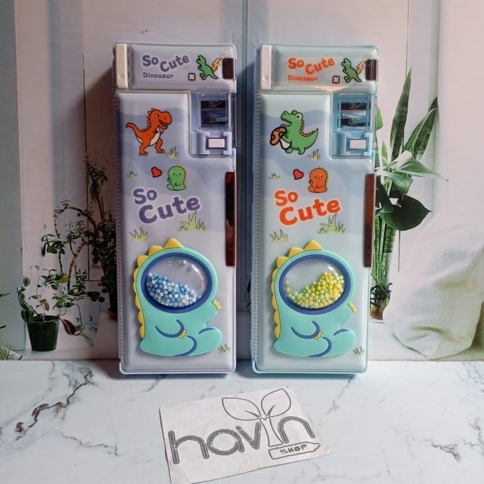 

BEST- [Kuyamol] Tempat Pensil Cute KOTAK PENSIL MAGNET ada SPRINGKLE PENCIL CASE - SPRINGKLE DINOPALA