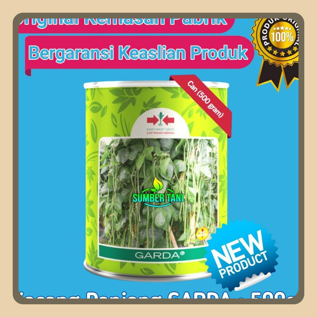 

Benih Kacang Panjang GARDA Kemasan Baru (GUARDA) Isi 500 Gram | Tahan Virus Kuning