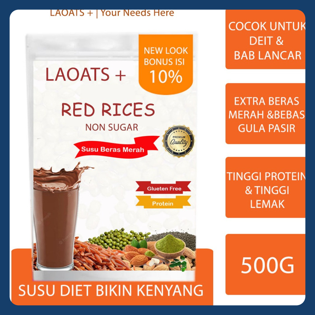 

Susu Diet Meal Replacememt Beras Merah Susu Diet Pengganti Makan Slim Fit Penurun Berat Badan Low Fat Rendah Kalori Laoats