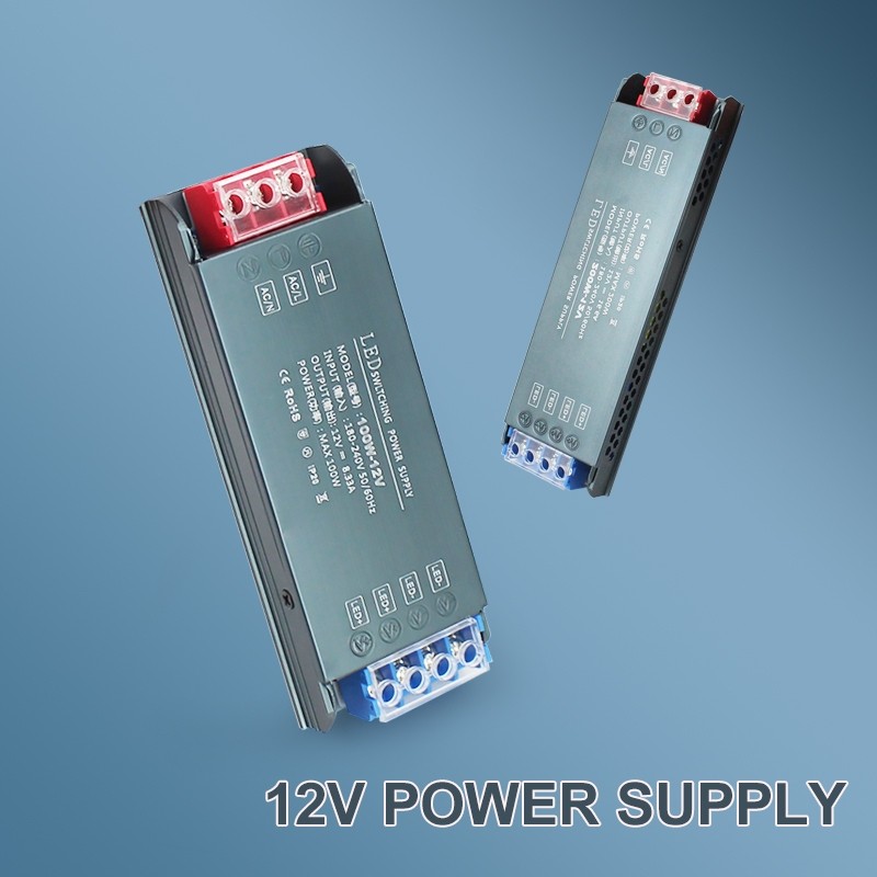 POWER SUPPLY Lampu LED Strip 12V Adaptor Transformator Kamera TV Ultra-tipis Catu Daya 220V Ke 24V