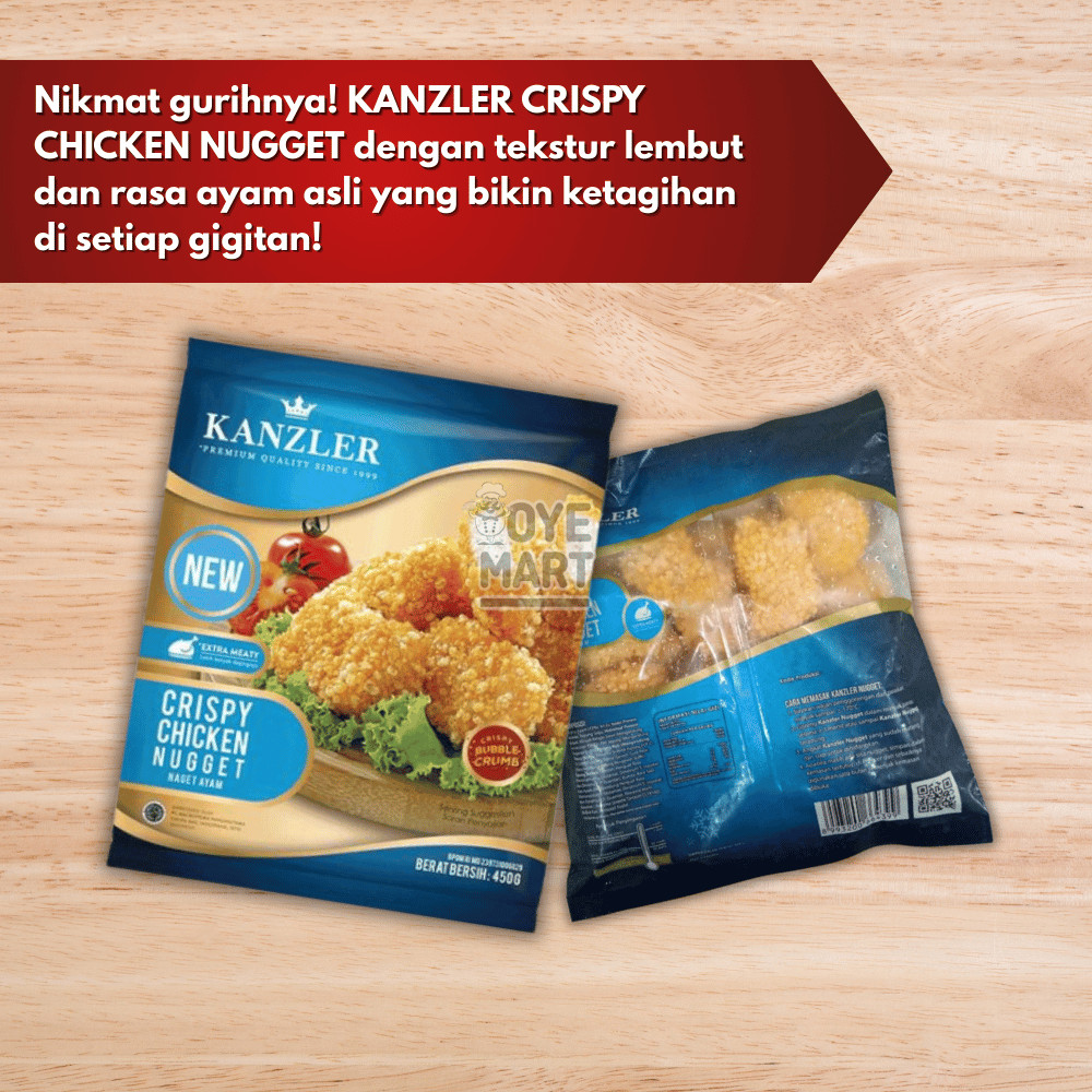 

KANZLER CRISPY CHICKEN NUGGET 450GR/NUGGET AYAM RENYAH/NAGET AYAM