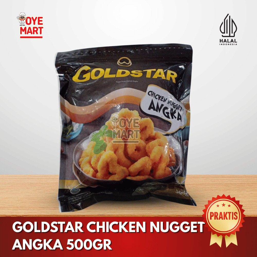 

GOLDSTAR CHICKEN NUGGET ANGKA 500GR