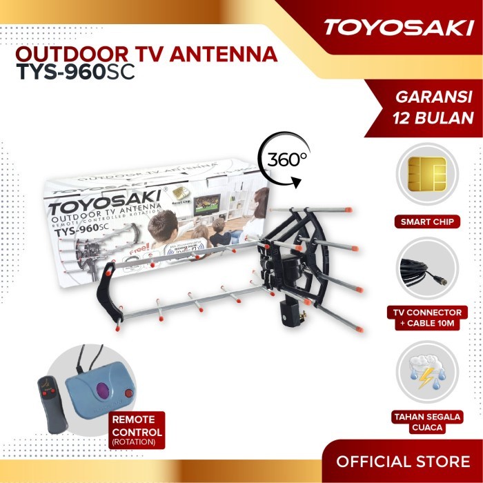 Toyosaki Antena TV Digital Outdoor TYS 960 SC Hemat