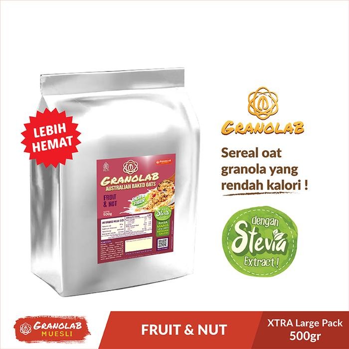 

PROMO!Granola 500 gr Fruit & Nut - Granolab Muesli - FN 500grREADY