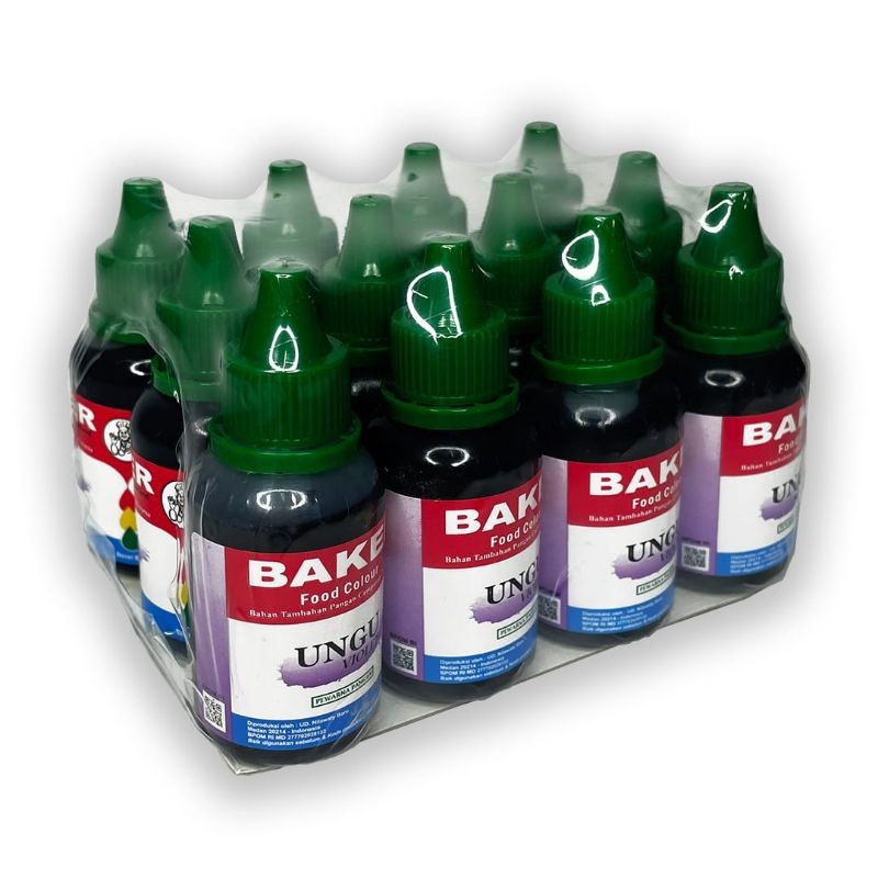 

[oddsolshop] pekanbaru/Baker Pewarna Makanan 28ML Ungu Kuning Biru Merah Muda Oranye Hijau Coklat