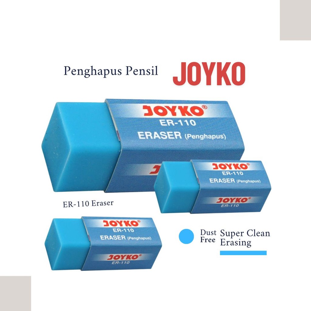 

Penghapus Joyko ER-110 Eraser Warna Satuan AGB