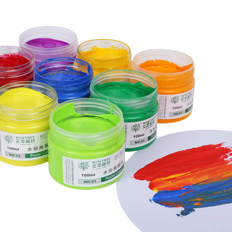 

Gouache Refill Art Test Special Pigment 100ml Bottle for Beginner Practice Children's Art Class Graffiti Safety and Health