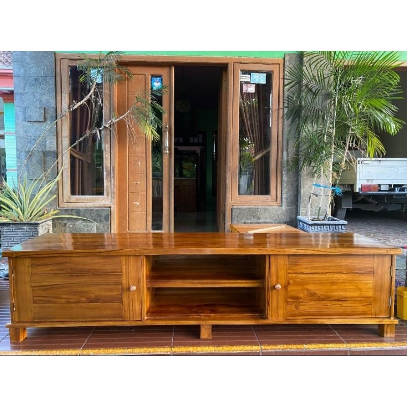 Bufet Tv jati minimalis modern. Meja TV modern jati