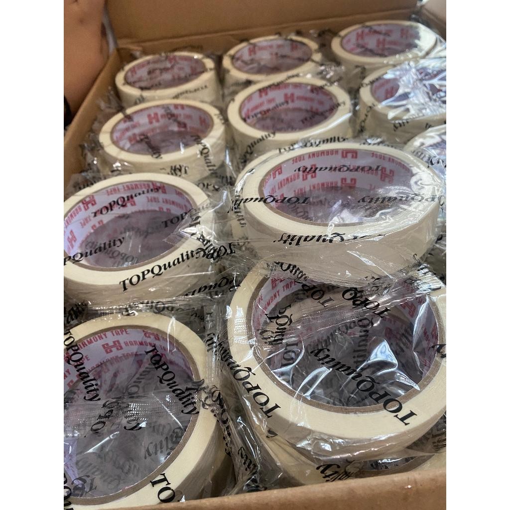 

(1 KARDUS ISI 144 Roll) Isolasi Lakban Kertas Masking Tape 24mm x 18m