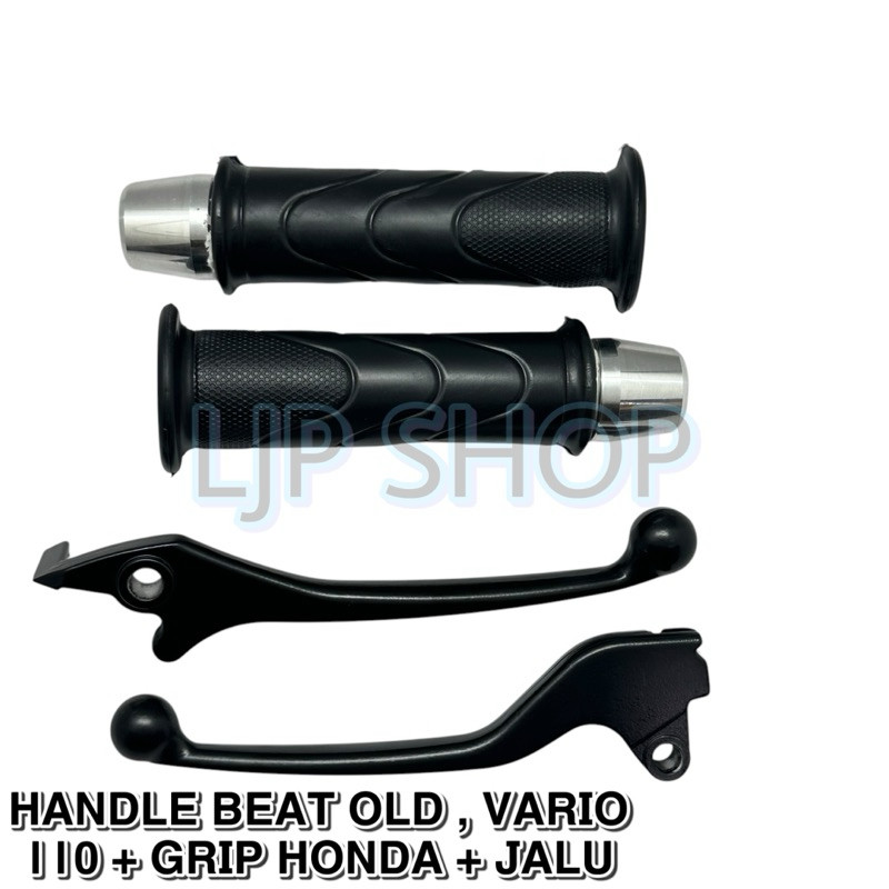 PAKET SET HEMAT HANDLE REM + GRIP DAN JALU STANG SEPASANG MOTOR HONDA BEAT OLD BEAT LAMA BEAT KARBU 