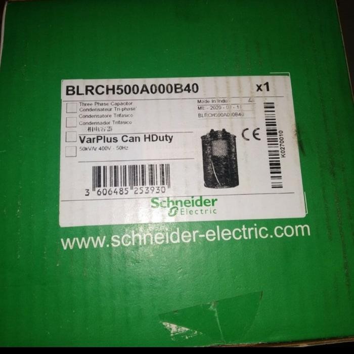 Kapasitor Varplus Can schneider 50kvar kapasitor bank BRLCH500A000B40