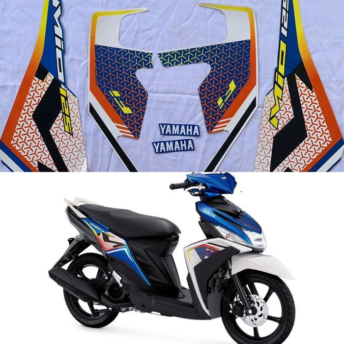 STIKER STRIPING BODY MOTOR YAMAHA MIO M3 2022 - Biru