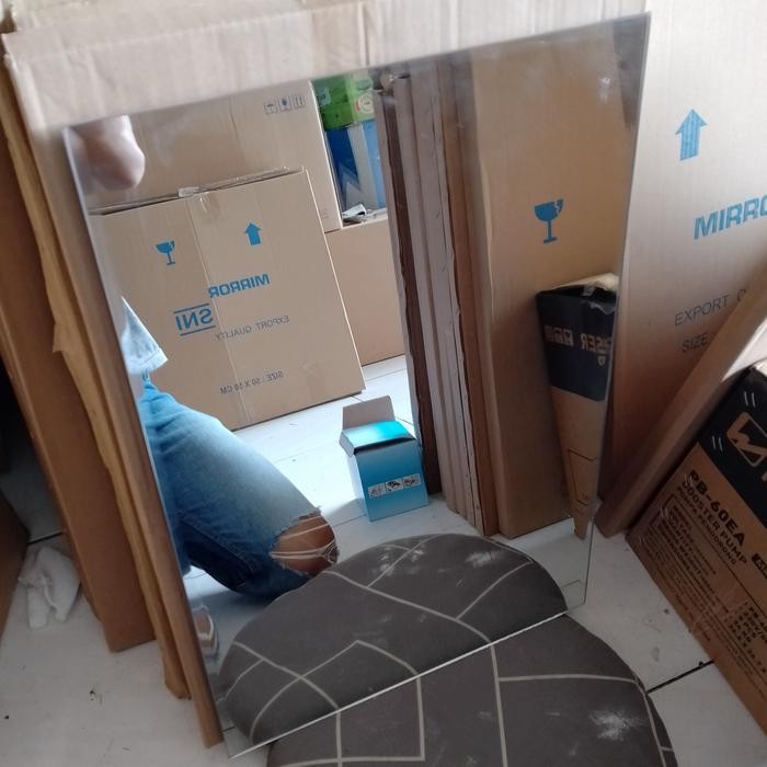 Cermin wastafel kamar mandi dinding kotak elips / kotak - Kotak Polos
