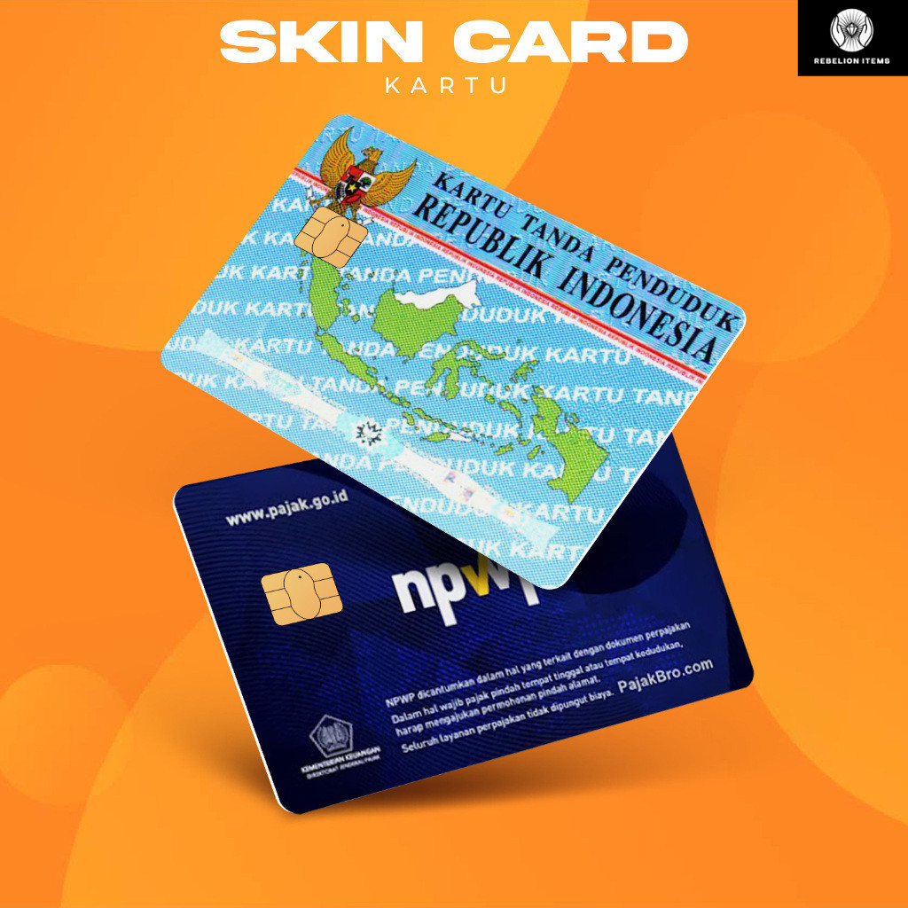 

[BM Skin Card] - ID Card Indonesia || Garskin | Cover ATM / E - Money / Flazz - Anti Air