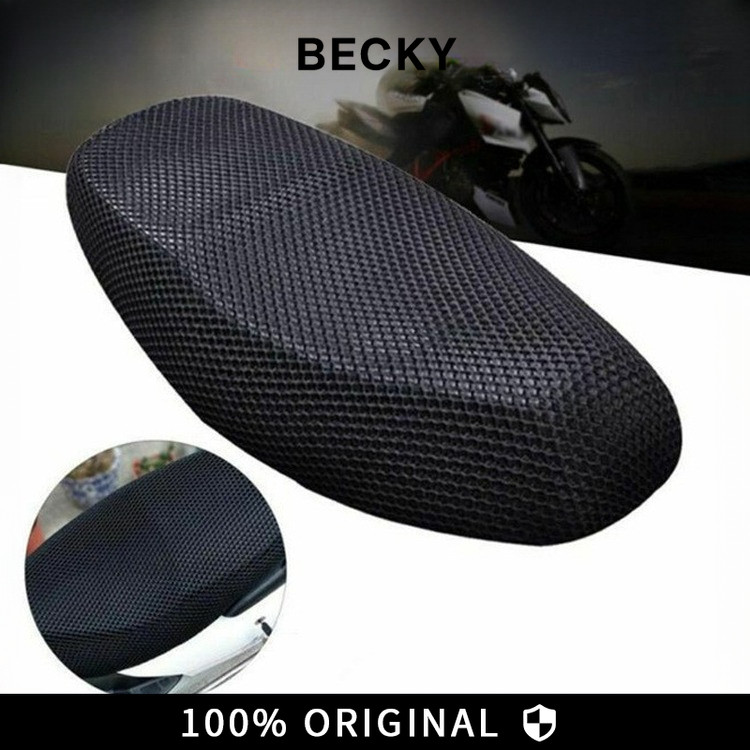 Sarung Jok Sepeda Motor Jaring 3D Bersirkulasi Antiselip Aksesori Bantalan Sarung Jok Skuter Sepeda 