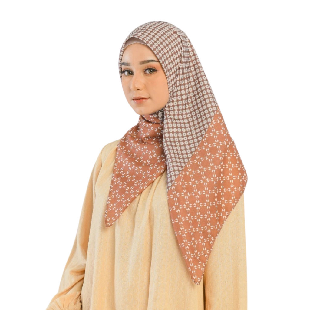 Cuci Gudang KANIRA SCRAFT ZOYA 100% ORI - Kerudung Hijab Segi Empat Scarves Motif Voal Printing Prom