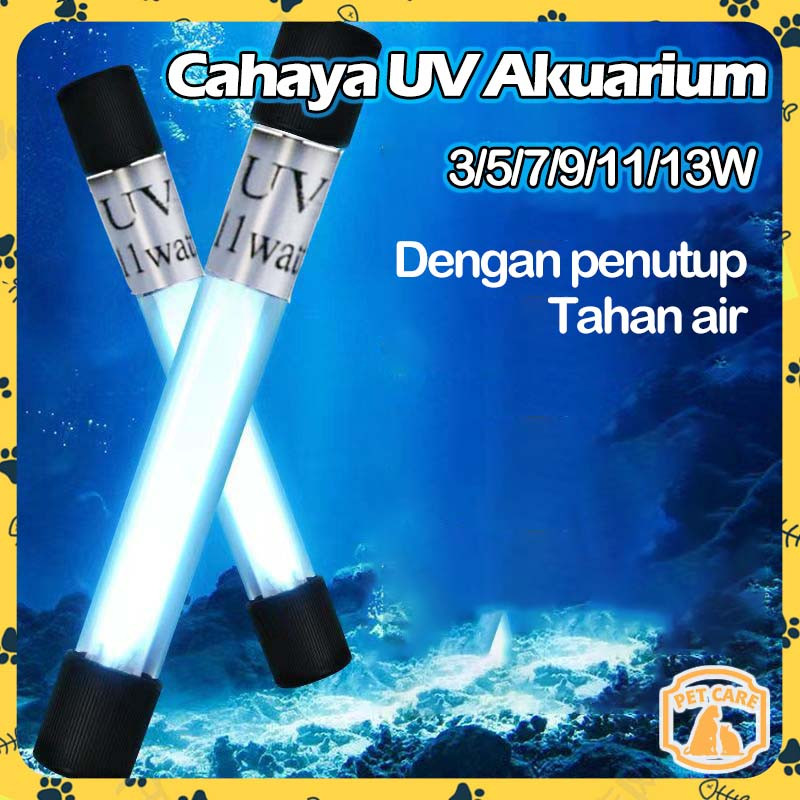 Aquarium Ikan Hias Lampu UV Takari Basmi Alga 3-13 Watt Lampu UV Ultra Violet Aquarium Aquascape