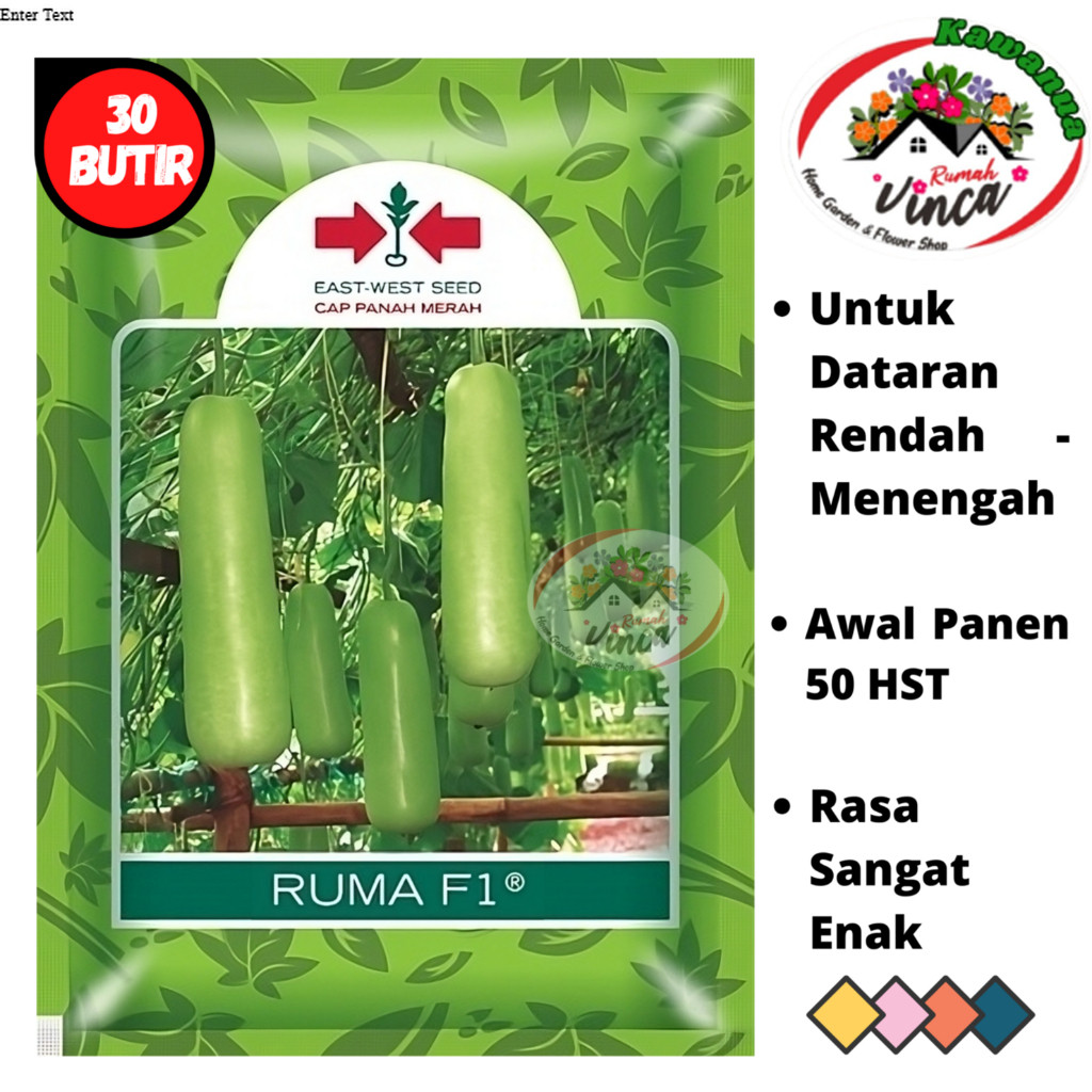 Benih Bibit Biji Labu Air Labu Manis RUMA F1 30 Butir Cap Panah Merah Labu Putih