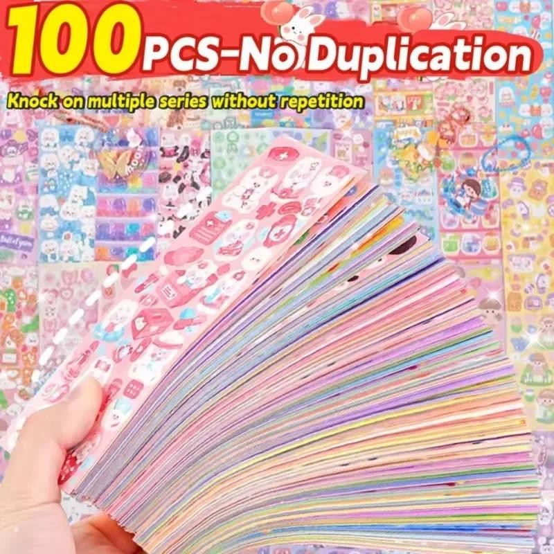 

20/50/100Pcs Cute Cartoon Stickers Handbook Stickers DIY Decorative Campus Students Decoration School Office Stationery Supplies