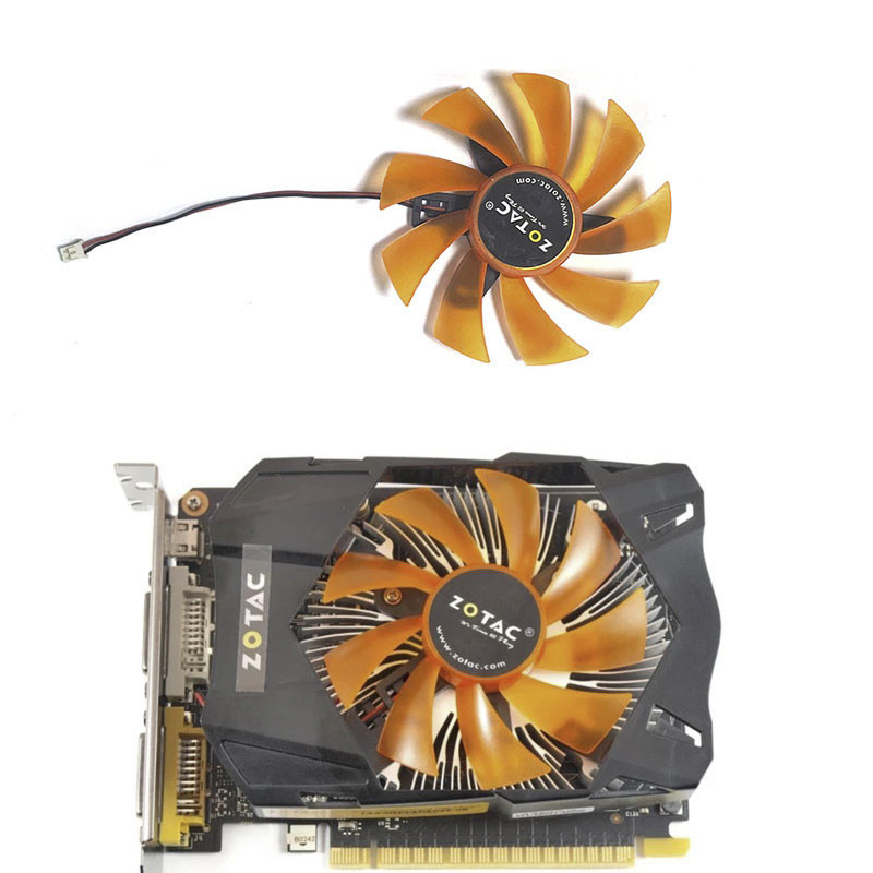 New GPU Fan 2PIN DC 12V 0.28A GA92S2M GTX 750 GPU Cooler for Zotac Geforce GTX 750 Ti 650 Graphics C