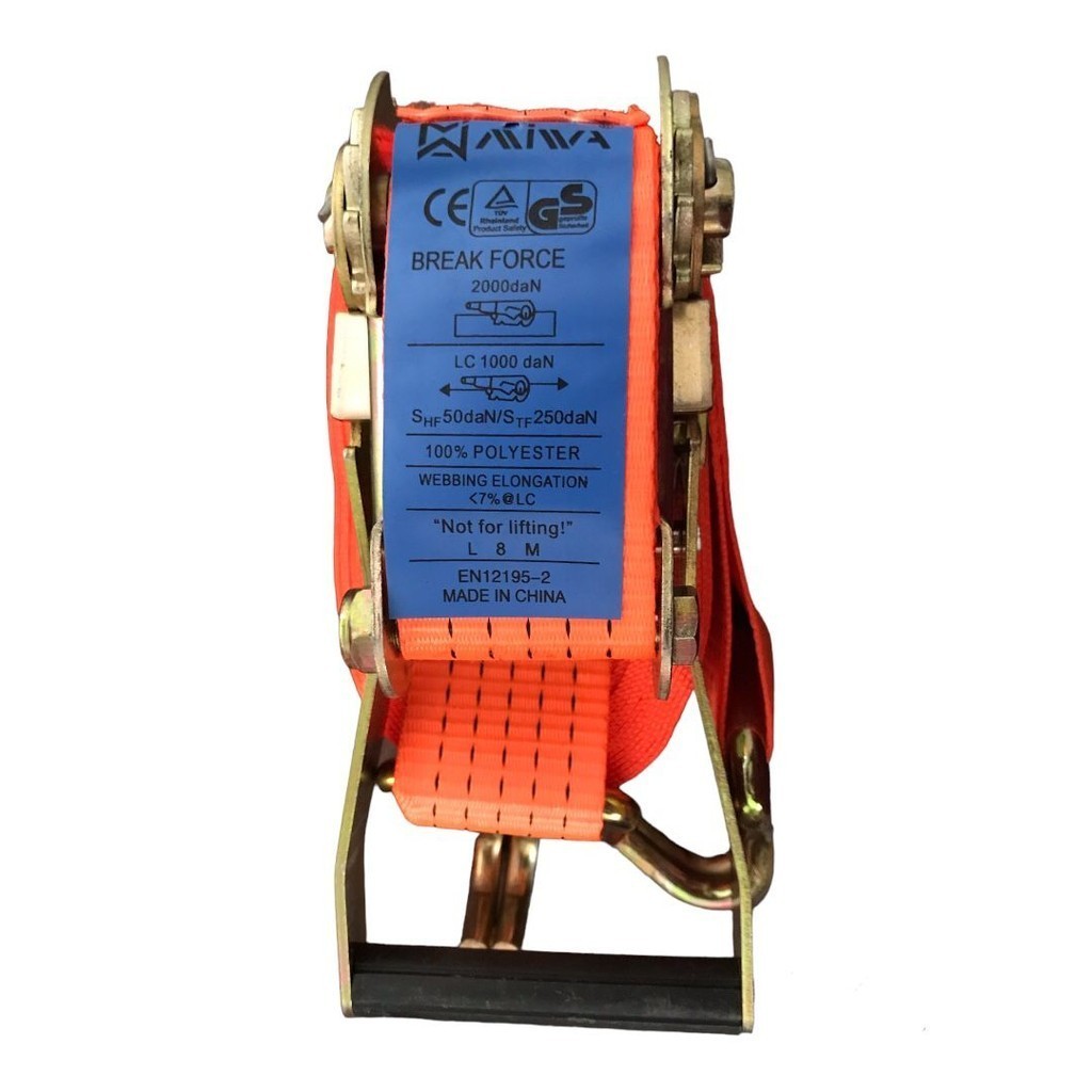 Cargo Lashing Belt 2"/ Rachet Tie Down Webbing Track Belt 2 Ton 10M