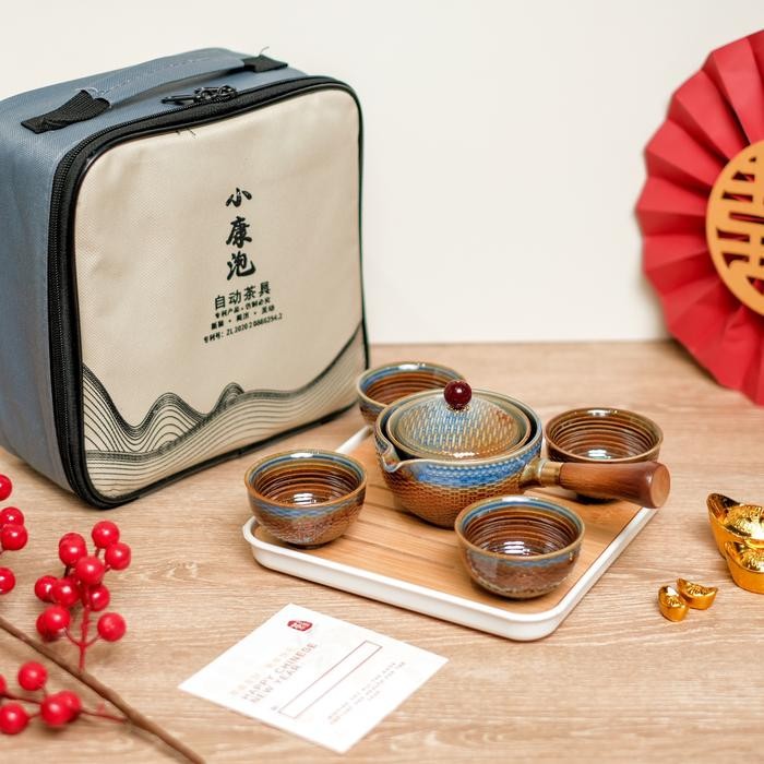 

chinese new year hampers | Travel Rotating Tea Set Hampers | Imlek