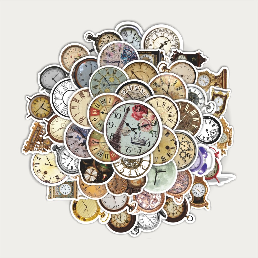 

Sticker Pack Sticker Jam Vintage Sticker | Sticker TUMBLR | Stiker LAPTOP KOPER HELM