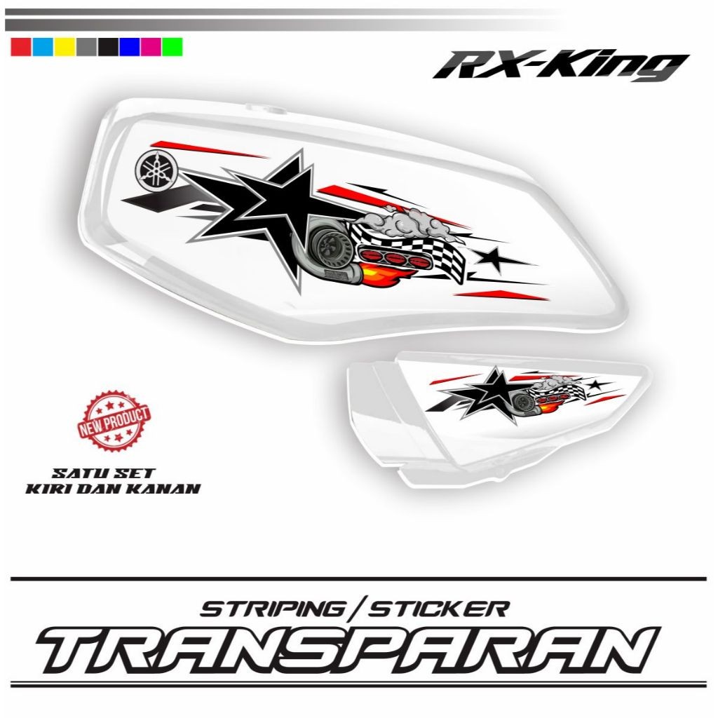 STIKER TRANSPARAN BENING MOTOR RX KING VARIASI STIKER RX KING VARIASI KEREN