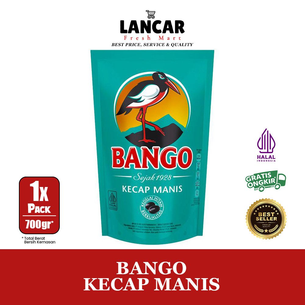 

BANGO KECAP MANIS 700 GR/ BANGO KECAP MANIS 700 GR REFILL POUCH