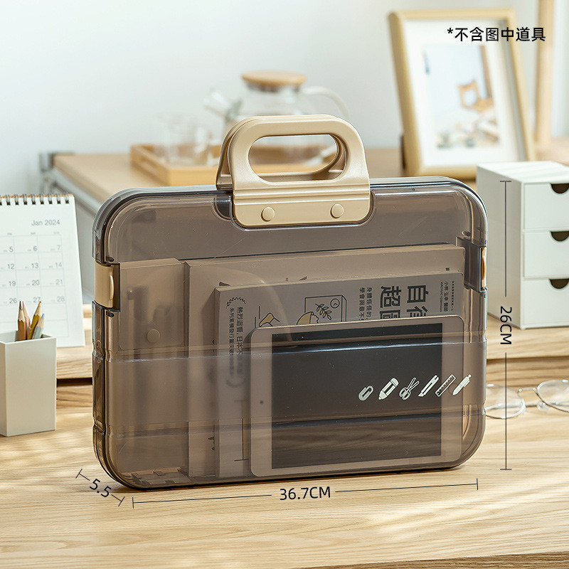 

Handheld Plastic File Bag Organizer Folder A4 Calligraphy Document Pou Test Paper Data Storage
