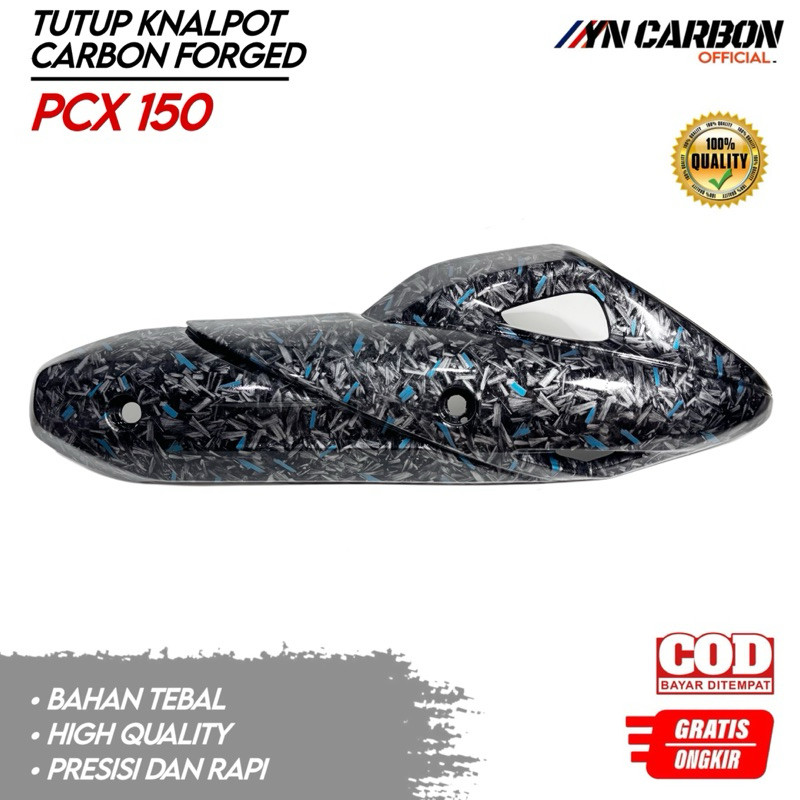 Cover Knalpot Carbon Forged Pcx 150 Tutup Knalpot Pcx 150 Carbon Forged Tameng Knalpot Pcx 150 Carbo