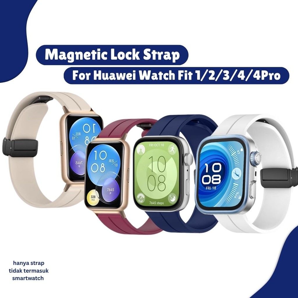 Magnetic Lock Strap For Huawei Watch Fit 1 Huawei Watch Fit 2 Huawei Watch Fit 3 Huawei Watch Fit 4 