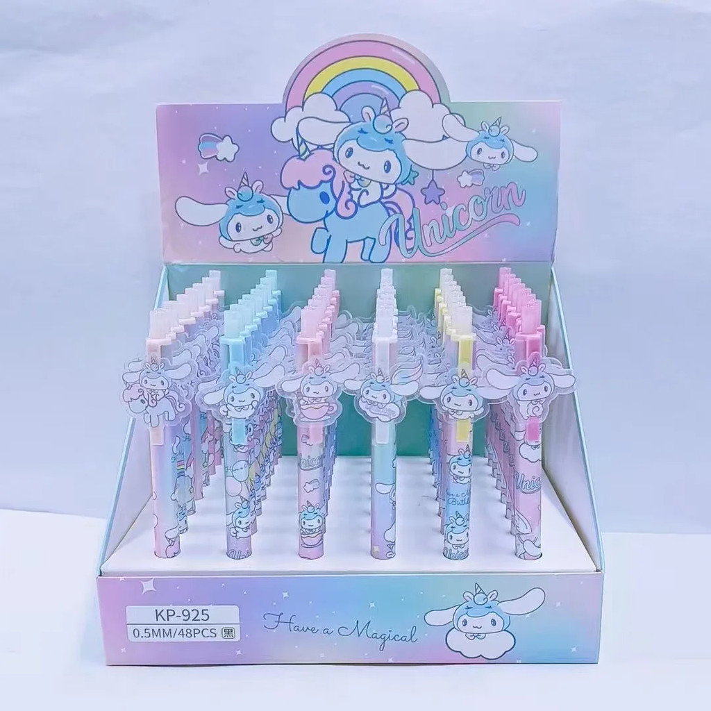 

Sanrio Melody Gel Pen 48pcs New Lovely Hello Kitty Cinnamoroll Acrylic Patch Cartoon Students Cute Supplies Stationery Wholesale