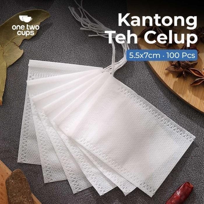 

ULLL Kantong Teh Celup Kosong Teabag Non Woven 5.5x7cm 100 PCS M4102C