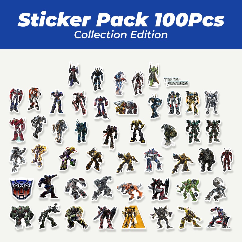 

Hot Sticker Kartun Transformers Sticker Lucu Anti Air Stikers Berperekat Waterproof Sticker Decal Buat Motor Helm Buku Journal Koper Casing HP Laptop Botol Minum