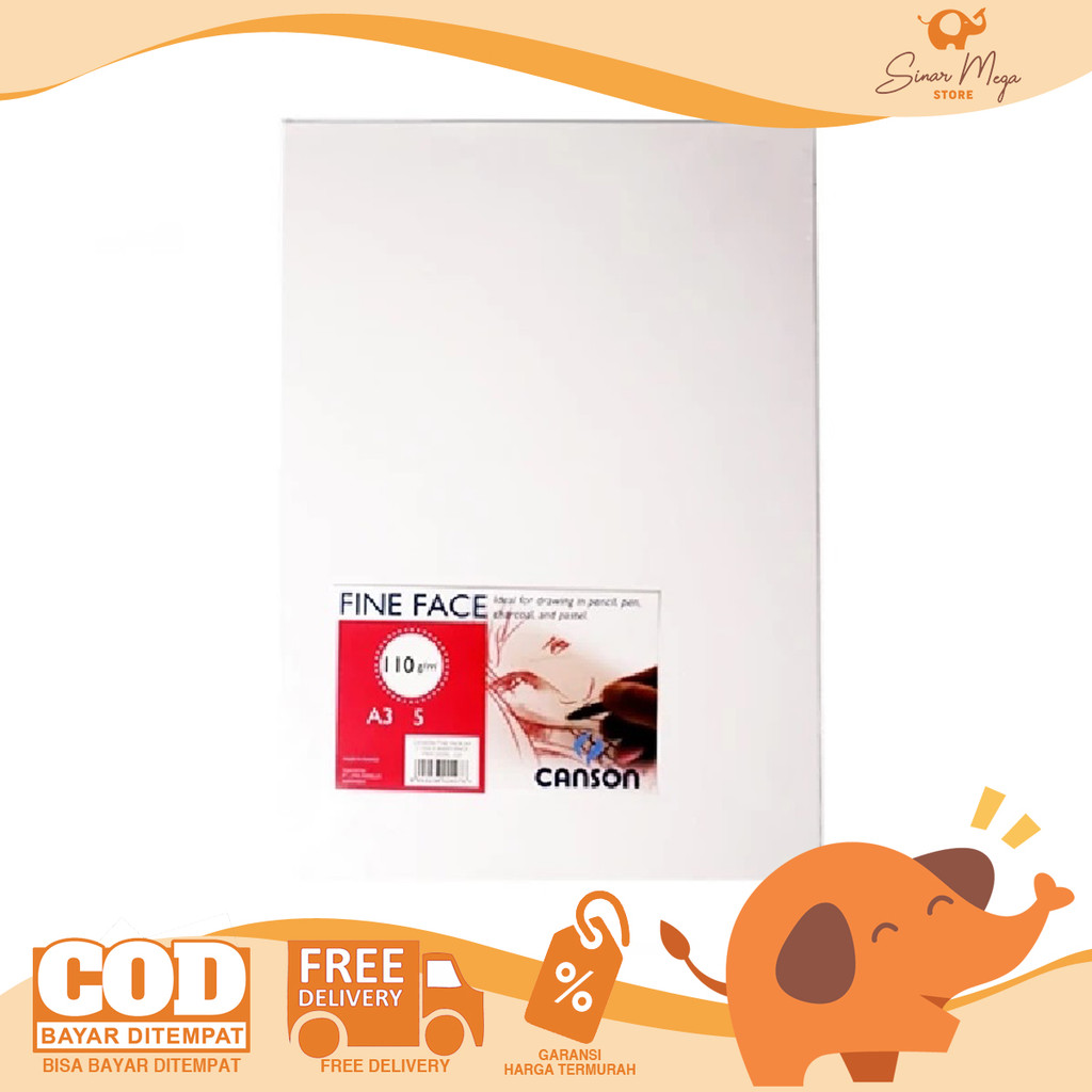 

CANSON Fine Face Paper 110 gsm Isi 5 Lembar - Kertas Gambar Murah Berkualitas