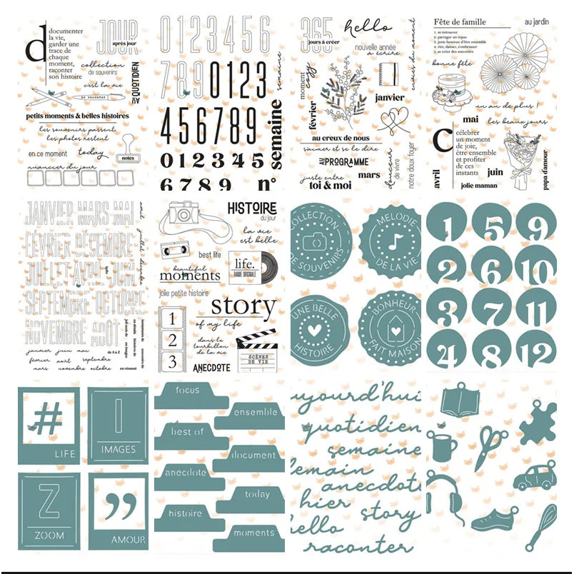 

New French words Transparent Clear Stamps for DIY Scrapbooking/Card Making Fun Decoration Supplies A0277
