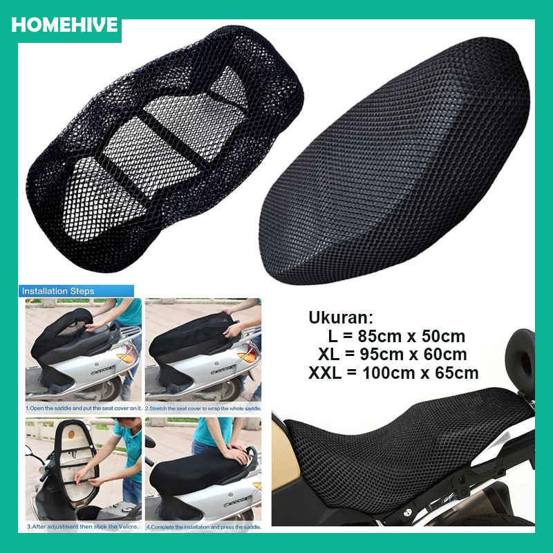 Sarung Jok Motor Anti Panas / Cover Jok Jaring Jok Motor Anti Panas / Sarung Jok Motor Anti Panas