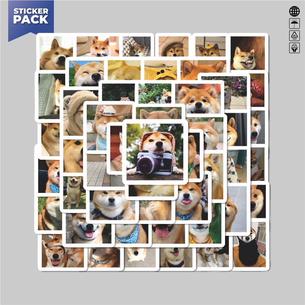 

[100PCS]Stiker Pack Stiker Ekspresi Wajah Corgi Shiba Inu Aesthetic Vinyl Anti Air Dekorasi Sticker Laptop Buku Journal Koper Helm Casing HP Gitar Helm Skateboard