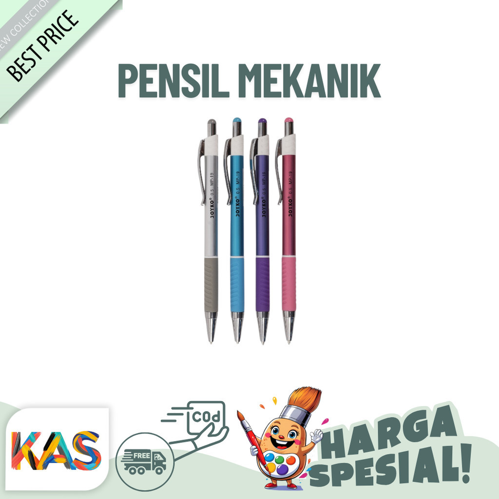 

Pensil Mekanik Joyko MP-19 Ukuran 0.5 mm Warna Elegant Satuan