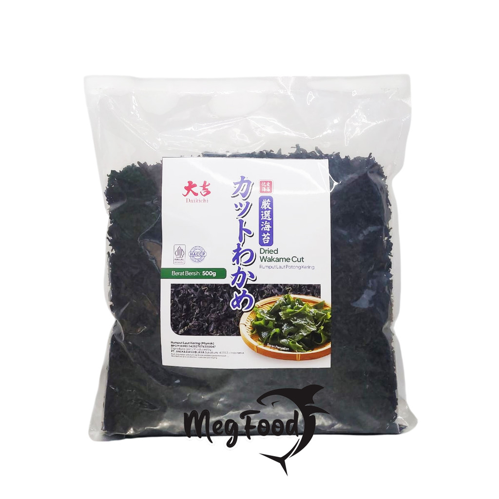 

Java Super food Cut Wakame Rumput Laut Kering / Dried Seaweed / Miyeok Myeok Miso Soup - 500 Gram