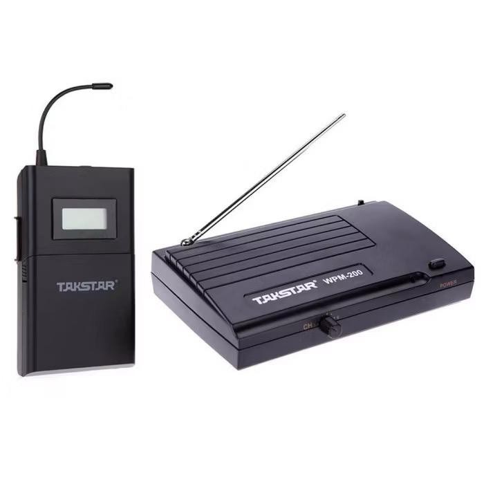 Takstar UHF Wireless WPM-200 Sistem Monitor Suara Transmitter Receiver